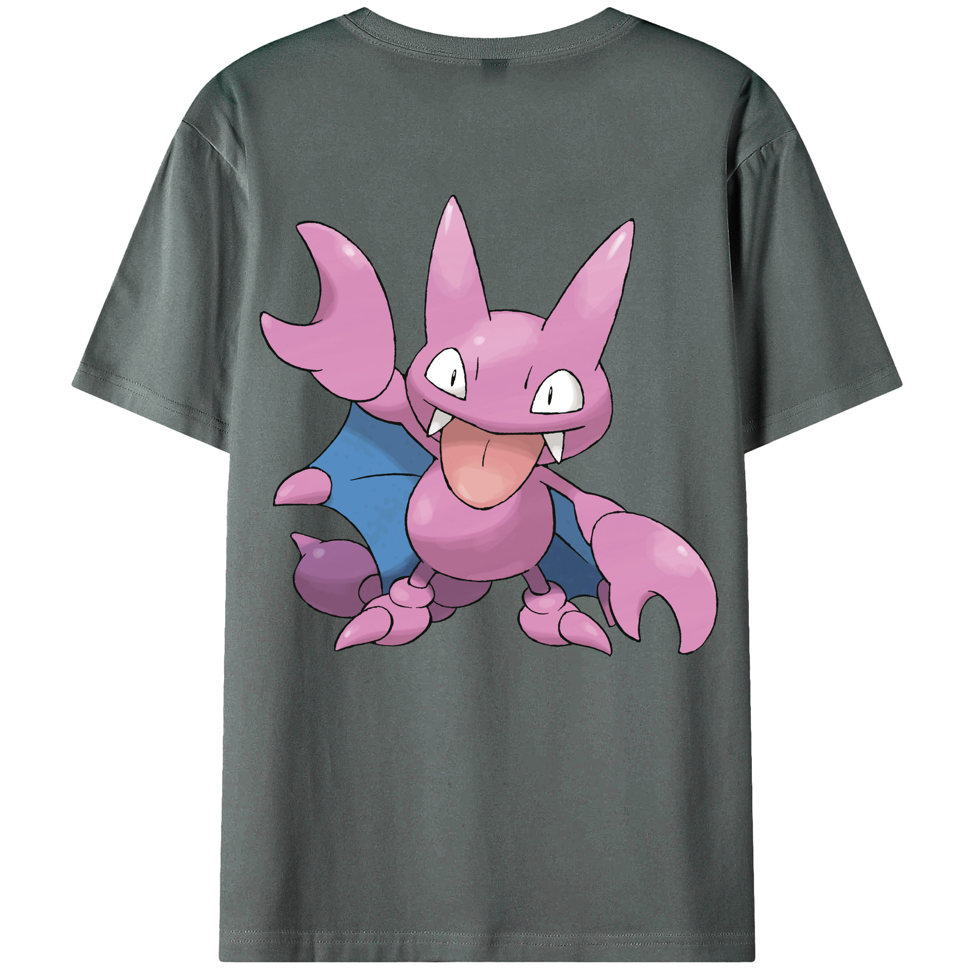（画像用） ポケットモンスター Pokémon 綿100％ メンズ半袖Tシャツ（バックプリント） 通気性